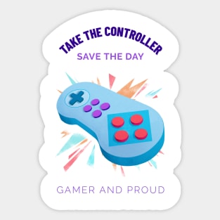 GAMER AND PROUD Sticker